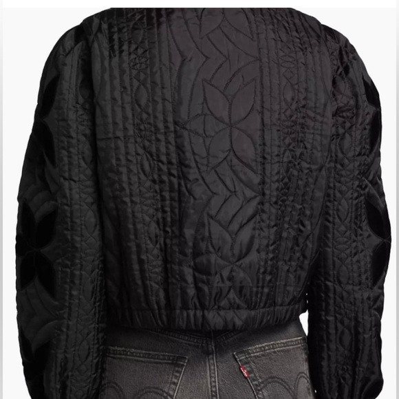 Free People Quinn Quilted Jacket – Black – Size Small – Brand New With Tag - Picture 7 of 16